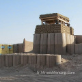 barrière de type Hesco de type sable soudé de sable soudé en fil galvanisé